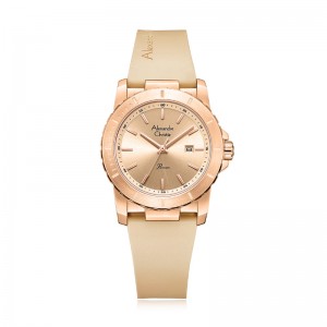 Alexandre Christie AC 6141 Full Rosegold Rubber Lady Rubber LDRRGLN